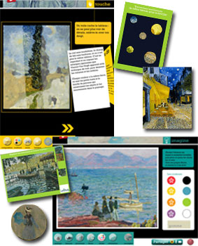 Applications JOUE AVEC Vincent van Gogh et JOUE AVEC Claude Monet